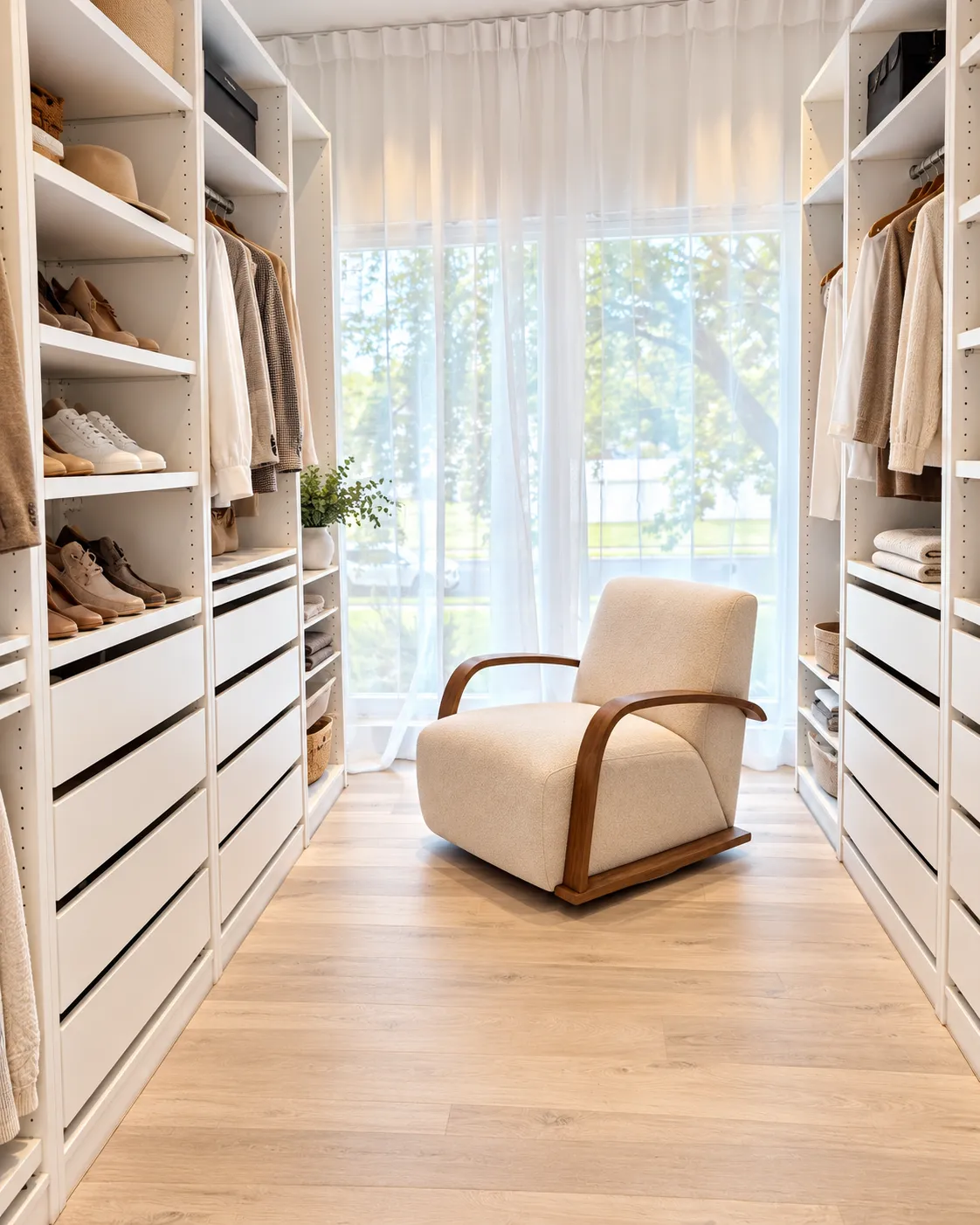 Walk-in dressing room